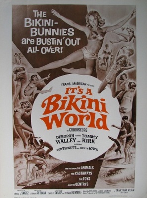 It's a Bikini World movie poster (1967) wooden framed poster