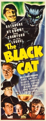 The Black Cat movie poster (1941) metal framed poster