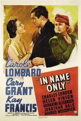 In Name Only movie poster (1939) canvas poster