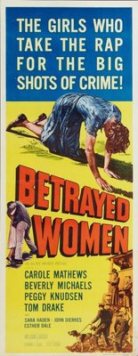 Betrayed Women movie poster (1955) wooden framed poster