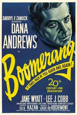 Boomerang! movie poster (1947) wood print