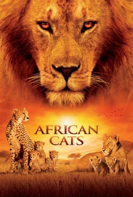 African Cats movie poster (2011) metal framed poster