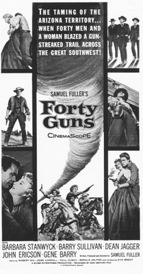 Forty Guns movie poster (1957) wooden framed poster