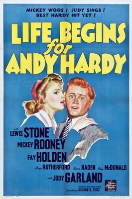 Life Begins for Andy Hardy movie poster (1941) wooden framed poster