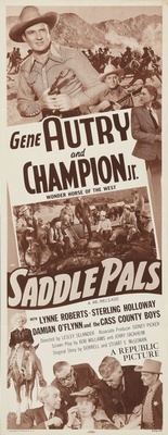 Saddle Pals movie poster (1947) metal framed poster