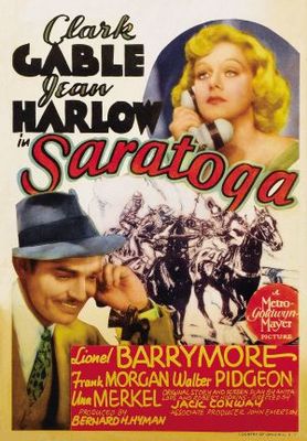 Saratoga movie poster (1937) metal framed poster