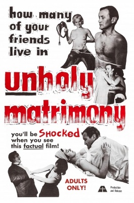 Unholy Matrimony movie poster (1966) Stickers MOV_f4cf375a