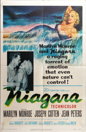 Niagara movie poster (1953) wooden framed poster