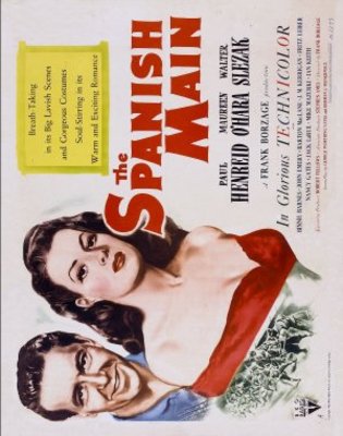 The Spanish Main movie poster (1945) wood print