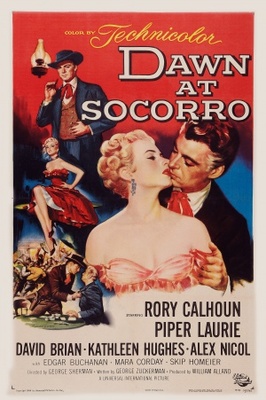 Dawn at Socorro movie poster (1954) poster with hanger