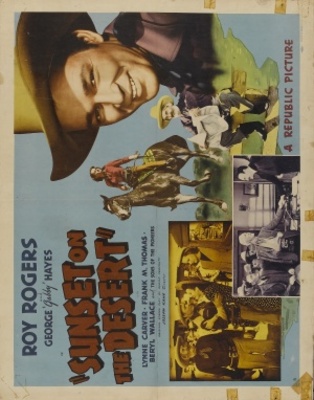 Sunset on the Desert movie poster (1942) canvas poster