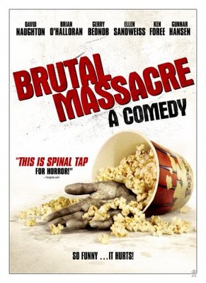 Brutal Massacre: A Comedy movie poster (2007) metal framed poster