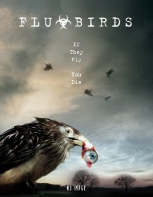 Flu Bird Horror movie poster (2008) pillow