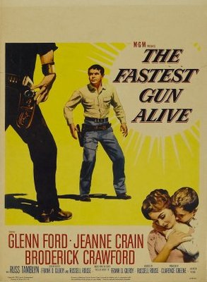 The Fastest Gun Alive movie poster (1956) wooden framed poster