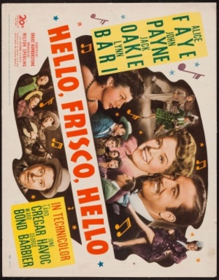 Hello Frisco, Hello movie poster (1943) wood print