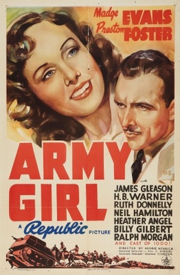 Army Girl movie poster (1938) metal framed poster