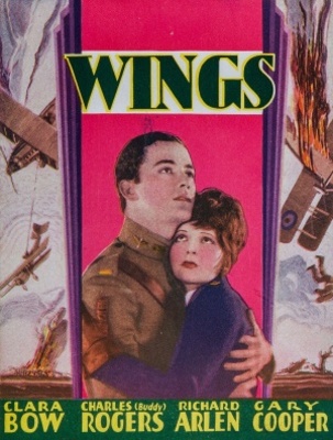 Wings movie poster (1927) wood print