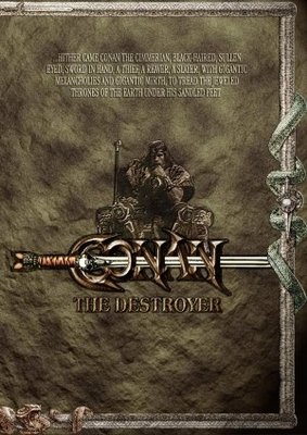 Conan The Destroyer movie poster (1984) canvas poster