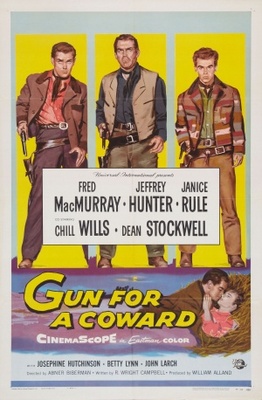 Gun for a Coward movie poster (1957) wood print