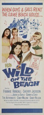 Wild on the Beach movie poster (1965) wooden framed poster