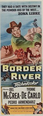 Border River movie poster (1954) poster with hanger
