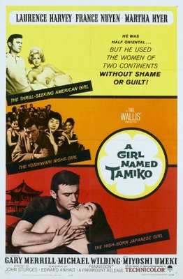 A Girl Named Tamiko movie poster (1962) tote bag
