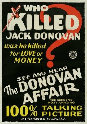 The Donovan Affair movie poster (1929) pillow