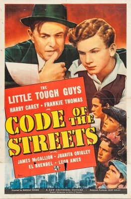 Code of the Streets movie poster (1939) metal framed poster