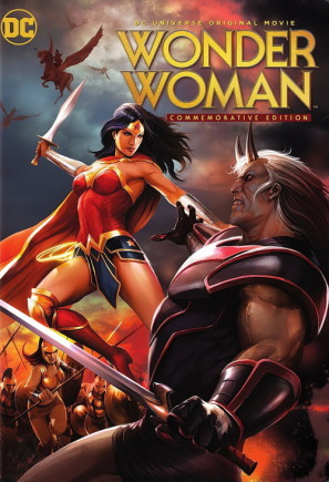 Wonder Woman movie poster (2009) metal framed poster