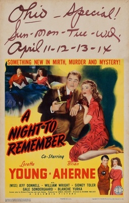 A Night to Remember movie poster (1943) tote bag #MOV_f7244ce7