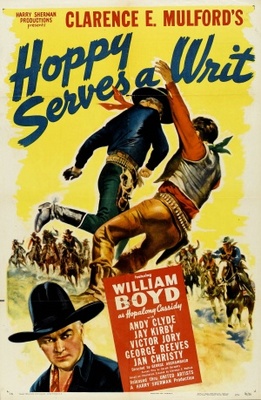 Hoppy Serves a Writ movie poster (1943) metal framed poster