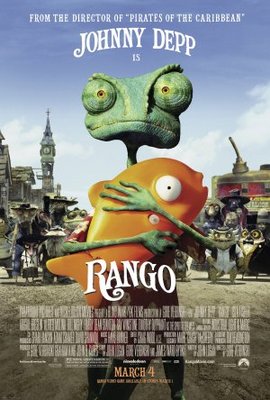 Rango movie poster (2011) pillow