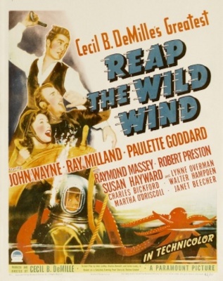 Reap the Wild Wind movie poster (1942) canvas poster