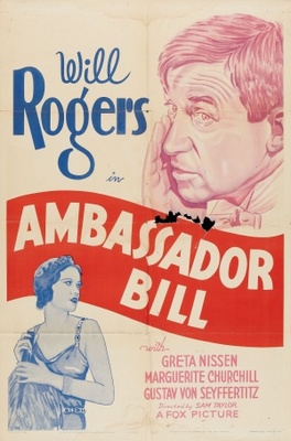 Ambassador Bill movie poster (1931) canvas poster