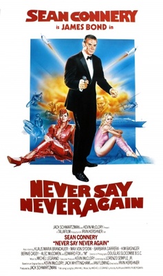 Never Say Never Again movie poster (1983) metal framed poster