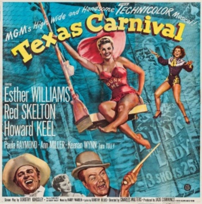 Texas Carnival movie poster (1951) wood print