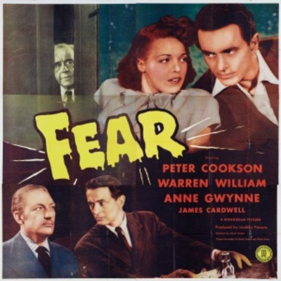 Fear movie poster (1946) metal framed poster