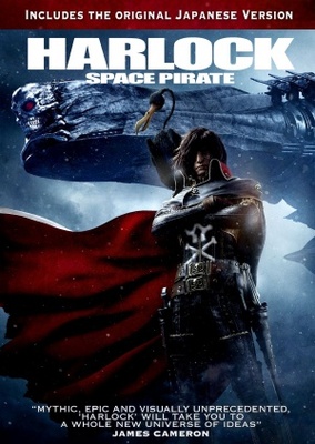 Space Pirate Captain Harlock movie poster (2013) mouse pad