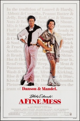 A Fine Mess movie poster (1986) canvas poster
