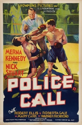 Police Call movie poster (1933) wood print