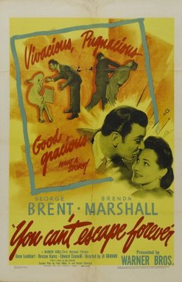 You Can't Escape Forever movie poster (1942) wooden framed poster