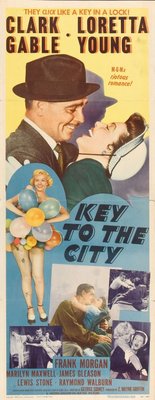 Key to the City movie poster (1950) wooden framed poster