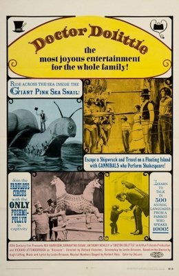 Doctor Dolittle movie poster (1967) canvas poster