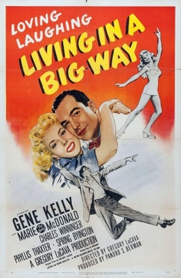 Living in a Big Way movie poster (1947) canvas poster
