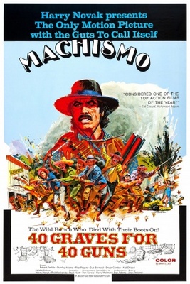 Machismo: 40 Graves for 40 Guns movie poster (1971) canvas poster