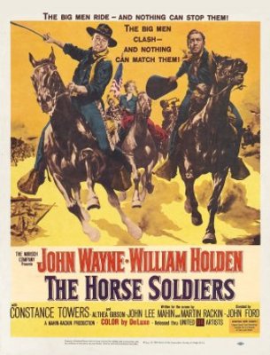 The Horse Soldiers movie poster (1959) poster with hanger