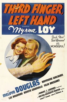 Third Finger, Left Hand movie poster (1940) wooden framed poster