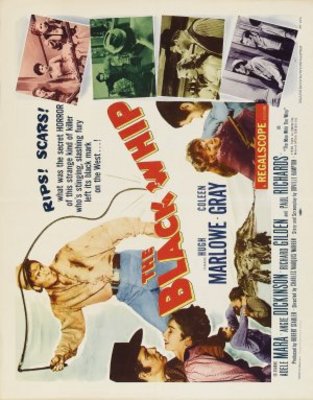The Black Whip movie poster (1956) metal framed poster