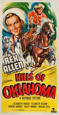 Hills of Oklahoma movie poster (1950) metal framed poster