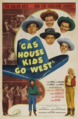Gas House Kids Go West movie poster (1947) Stickers MOV_f8b0dc72